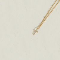 Edelstahl 304 14 Karat Vergoldet Einfacher Stil Inlay Brief Perle Halskette Mit Anhänger sku image 20