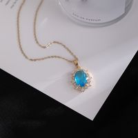 Le Cuivre Style IG Élégant Dame Incruster Les Gouttelettes D'Eau Papillon Zircon Pendentif main image 10