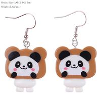 Cute Panda Alloy Women's Ear Hook 1 Pair main image 3