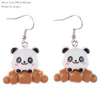Cute Panda Alloy Women's Ear Hook 1 Pair main image 4