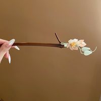 Women's Chinoiserie Flower Butterfly Metal Hairpin sku image 48