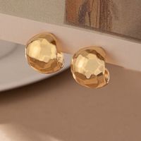2 Pieces Cute Classic Style Commute Solid Color Plating Alloy 14K Gold Plated Ear Studs main image 5