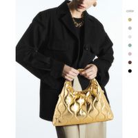 Women's Medium Pu Leather Solid Color Classic Style Triangle Magnetic Buckle Cloud Shape Bag main image 5