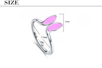 Wholesale Simple Style Classic Style Butterfly Copper Stoving Varnish Rings main image 5
