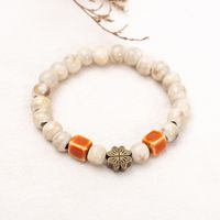 Retro Ethnic Style Round Colorful Ceramics Beaded Women's Bracelets sku image 4