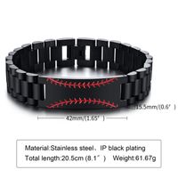 Modern Style Simple Style Cool Style Ball 304 Stainless Steel Men's Bracelets main image 2