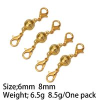 1 Set Alloy Gold Plated Solid Color Lobster Clasp sku image 4