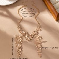 Elegant Lady Modern Style Flower Alloy Plating Inlay Artificial Pearls 14K Gold Plated Women's Jewelry Set main image 2