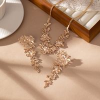 Elegant Lady Modern Style Flower Alloy Plating Inlay Artificial Pearls 14K Gold Plated Women's Jewelry Set main image 3