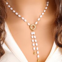 304 Stainless Steel 18K Gold Plated Modern Style Classic Style Inlay Sun Heart Shape Artificial Pearls Pendant Necklace main image 6