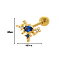 1 Piece Ear Cartilage Rings & Studs IG Style French Style Simple Style Heart Shape Flower Butterfly Copper Hollow Out Inlay Zircon main image 4