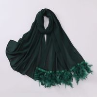 Women's Sweet Solid Color Polyester Scarf sku image 12