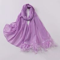 Women's Sweet Solid Color Polyester Scarf sku image 14