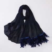 Women's Sweet Solid Color Polyester Scarf sku image 15