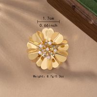 Bijoux En Gros Style Simple Style Classique Fleur Alliage Verre Incruster Anneaux main image 5