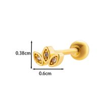 1 Piece Ear Cartilage Rings & Studs IG Style French Style Simple Style Star Flower Butterfly Copper Inlay Zircon sku image 9