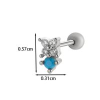1 Piece Ear Cartilage Rings & Studs IG Style French Style Korean Style Water Droplets Flower Bee Copper Inlay Zircon main image 7