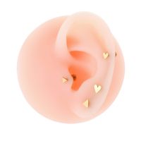 1 Piece Ear Cartilage Rings & Studs IG Style French Style Simple Style Triangle Heart Shape 316 Stainless Steel main image 7