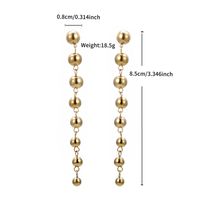 1 Pair XUPING Simple Style Geometric Round 304 Stainless Steel 18K Gold Plated Drop Earrings sku image 1