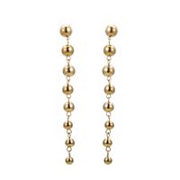 1 Pair XUPING Simple Style Geometric Round 304 Stainless Steel 18K Gold Plated Drop Earrings main image 3