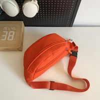 Unisex Basic Solid Color Nylon Waist Bags sku image 6
