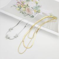 Elegant Luxurious Butterfly 316 Stainless Steel  Plating 18K Gold Plated Women's Necklace main image 1