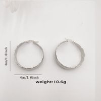 1 Pair Simple Style Classic Style Solid Color Plating Alloy Silver Plated Ear Studs main image 2