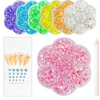 Simple Style Solid Color Resin Nail Decoration Accessories 1 Box main image 1