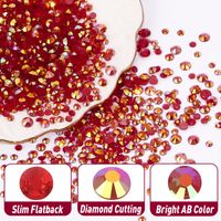 Simple Style Solid Color Resin Nail Decoration Accessories 1 Box main image 6