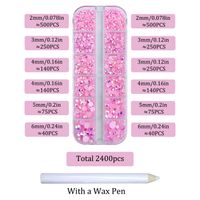 Simple Style Solid Color Resin Nail Decoration Accessories 1 Box sku image 5
