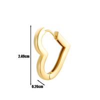 1 Piece Simple Style Classic Style Rabbit Star Heart Shape Inlay Copper Zircon Earrings sku image 6