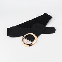 Vintage Style Simple Style Classic Style Solid Color Pu Leather Women's Leather Belts main image 6