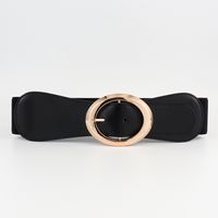 Vintage Style Simple Style Classic Style Solid Color Pu Leather Women's Leather Belts main image 3