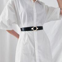 Casual Simple Style Classic Style Geometric Pu Leather Elastic Band Women's Leather Belts main image 1