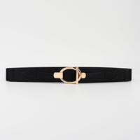 Casual Simple Style Classic Style Geometric Pu Leather Elastic Band Women's Leather Belts main image 3