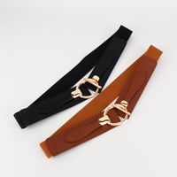 Casual Simple Style Classic Style Geometric Pu Leather Elastic Band Women's Leather Belts main image 9
