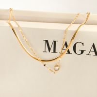 Elegant Simple Style Streetwear Round Stainless Steel Plating Inlay Zircon 18k Gold Plated Women's Anklet main image 5