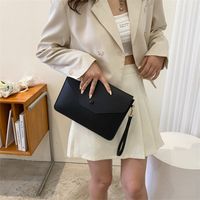 Women's Solid Color Pu Leather Magnetic Buckle Wallets main image 5