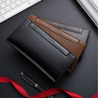 Women's Solid Color Pu Leather Fold In Half Long Wallets main image 2