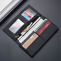 Women's Solid Color Pu Leather Fold In Half Long Wallets main image 4
