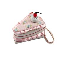 Women's Small Pu Leather Cake Cute Triangle Zipper Shoulder Bag main image 6