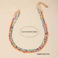 Wholesale Jewelry Nordic Style Simple Style Geometric Glass Glass Beaded Necklace main image 2
