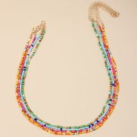 Wholesale Jewelry Nordic Style Simple Style Geometric Glass Glass Beaded Necklace sku image 1