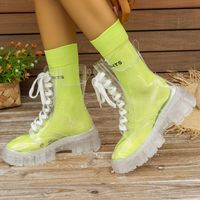 Women's Streetwear Solid Color Round Toe Martin Boots main image 2