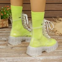 Women's Streetwear Solid Color Round Toe Martin Boots main image 3