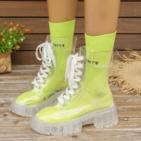 Women's Streetwear Solid Color Round Toe Martin Boots sku image 7