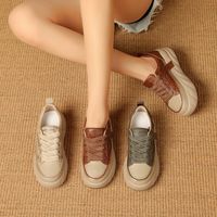 Women's Casual Color Block Round Toe Chunky Sneakers main image 5