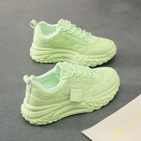 Women's Casual Solid Color Round Toe Chunky Sneakers sku image 13