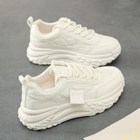 Women's Casual Solid Color Round Toe Chunky Sneakers sku image 3
