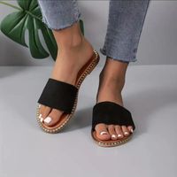 Women's Vacation Roman Style Solid Color Open Toe Flats main image 4